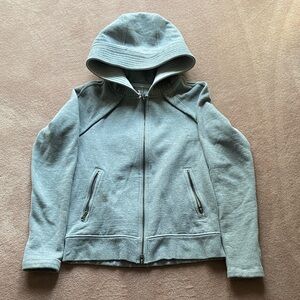 lululemon athletica light gray zip hoodie jacket